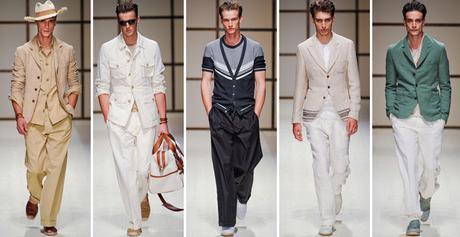 Un sombrero, un bolso, unas gafas, son siempre útiles. Pasarela de Salvatore Ferragamo. Ideas para regalar el Día del Padre o en cualquier otra ocasión