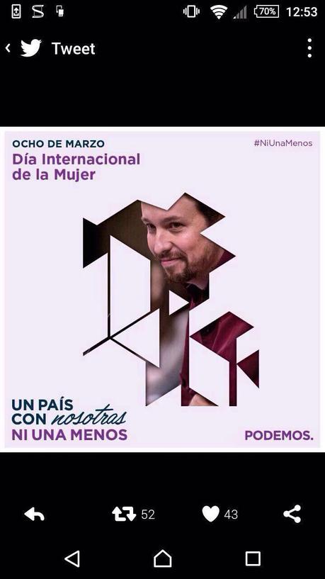 Día Internacional de la mujer… Podemita