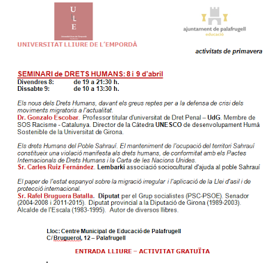 Cursos 2016 de la Universitat Lliure de l’Empordà
