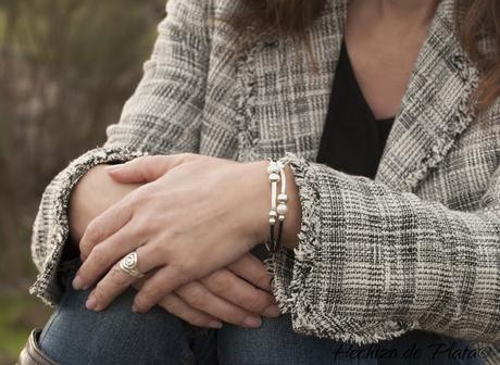 Originales pulseras con perlas y plata