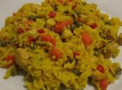 Arroz verduras pollo