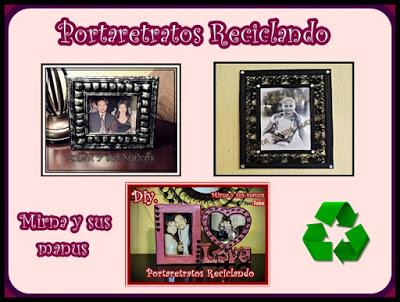 3 Ideas de portaretratos.. Reciclando