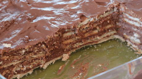 Tarta de chocolate y galletas galletas receton