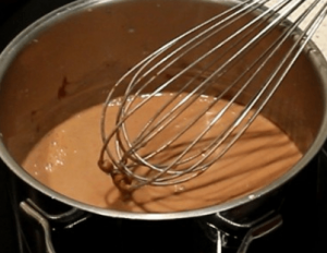 Tarta de chocolate y galletas chocolate