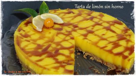 Tarta de limón sin horno