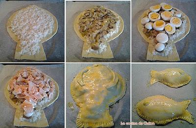 Kulebiak (pastel de salmón)