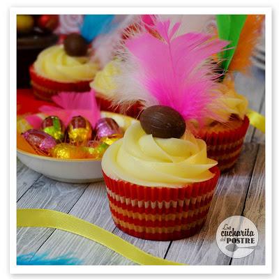 SEMANA SANTA 2016 (II): CUPCAKES DE PASCUA DE AZAHAR / EASTER 2016 (II): EASTER ORANGE BLOSSOM CUPCAKES