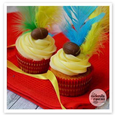 SEMANA SANTA 2016 (II): CUPCAKES DE PASCUA DE AZAHAR / EASTER 2016 (II): EASTER ORANGE BLOSSOM CUPCAKES