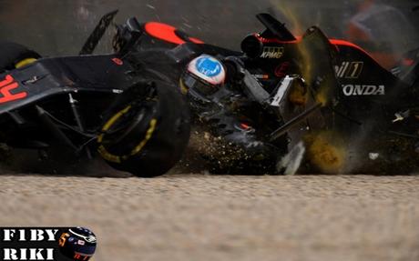 Alonso tuvo fuerte accidente Australia: culpa Gutierrez