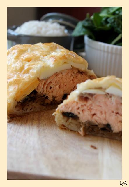 Kulibiak de salmón... para Desafío en la cocina