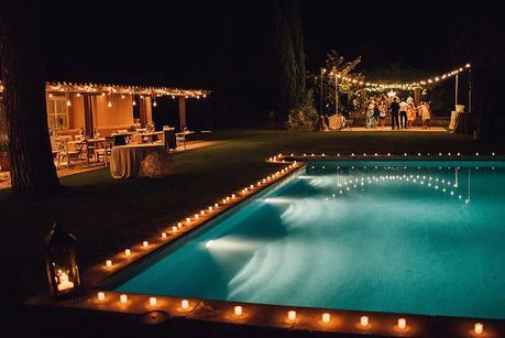 decoración boda guirnaldas de luces www.bodasdecuento.com