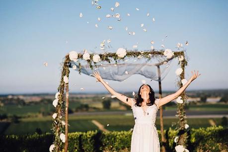 pétalos ceremonia boda www.bodasdecuento.com