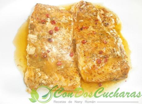 Trucha especiada al horno Trucha especiada al horno.