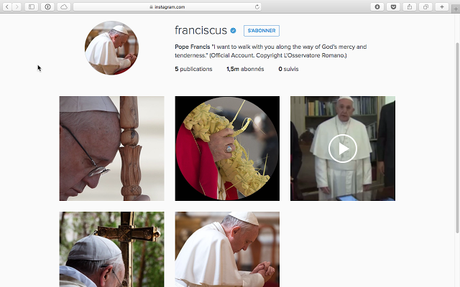 El error del Papa Francisco con Instagram.