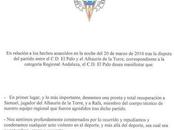 Comunicado oficial C.D. Palo