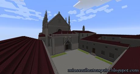 Réplica Minecraft de la Cartuja de Miraflores, Burgos, España.