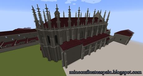 Réplica Minecraft de la Cartuja de Miraflores, Burgos, España.