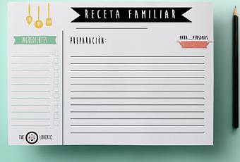 2447.- Imprimibles para recetas de cocina. - Paperblog