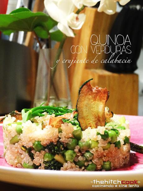 QUINOA CON VERDURAS Y CRUJIENTE DE CALABACÍN (Healthy monday)