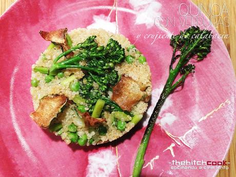 QUINOA CON VERDURAS Y CRUJIENTE DE CALABACÍN (Healthy monday)