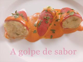Pimientos del piquillo rellenos de bacalao
