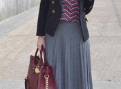 Falda midi plisada jersey cropped