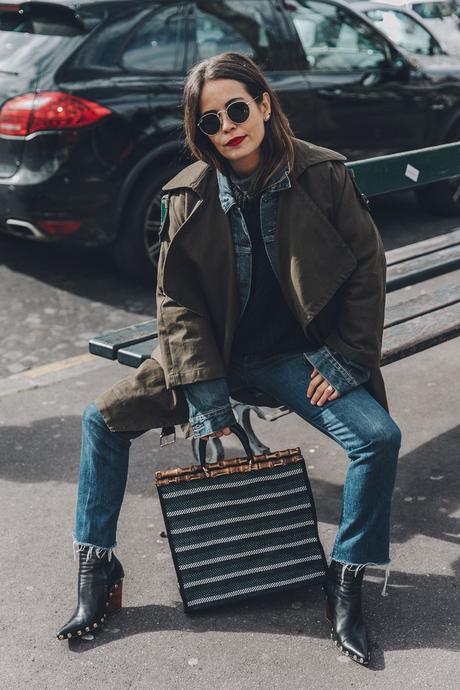 Layers-Denim_Levis-Parka-Striiped_Basket-Outfit-Celine_Boots-Street_Style-4