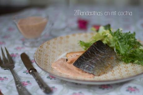 Pavés de trucha salteada con salsa chorón a la fresa #IConcursoFresasdeEuropa