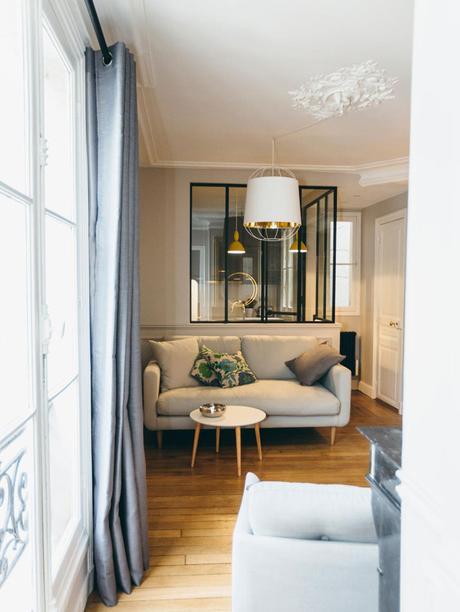 Apartamento chic en gris y amarillo Apartamento chic en gris y amarillo