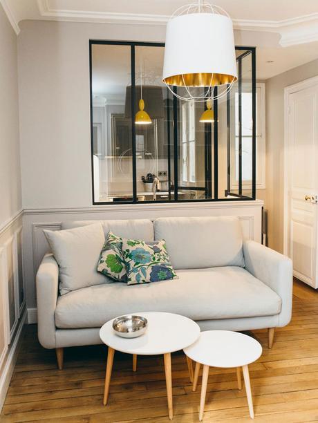 Apartamento chic en gris y amarillo Apartamento chic en gris y amarillo