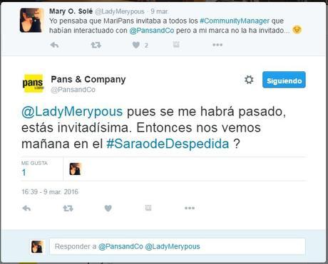 Crónica del #SaraodeDespedida de @PansandCo pansandco invitacion