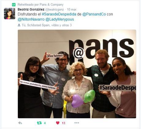 Crónica del #SaraodeDespedida de @PansandCo pansandco sarao photocall vibbo