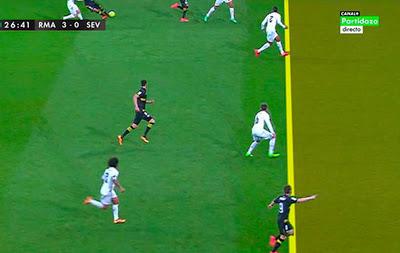 Real Madrid 4-0 Sevilla FC. Mala imagen del Sevilla y peor arbitraje...