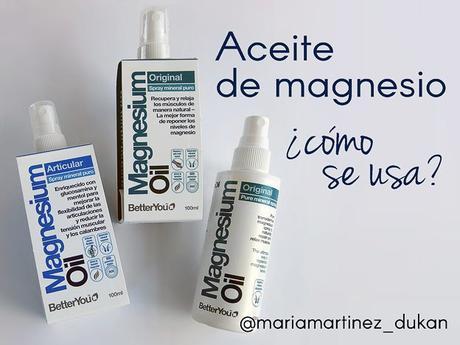 ¿Cómo se usa el Aceite de Magnesio?