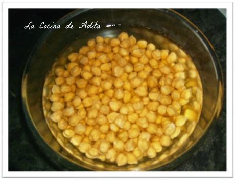 Potaje de garbanzos con arroz