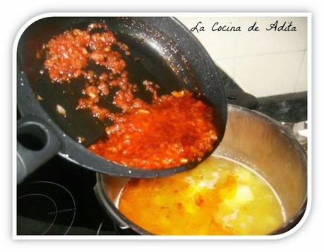 Potaje de garbanzos con arroz