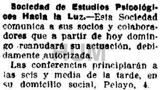 La mesa giratoria y espiritismo en las calles de Madrid