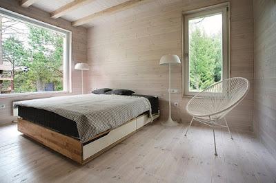 Casa de Materiales Rusticos y Formas Actuales