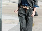 high waisted pants sneakers