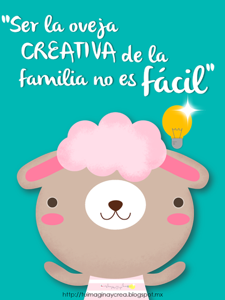 carteles con frases de creatividad ser la oveja creativa de la familia no es facil