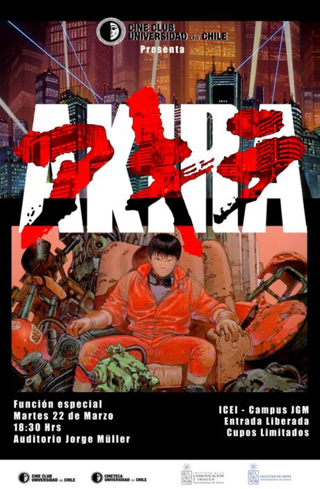 @ICEIUChile: #CineClub de la #UniversidaDeChile exhibira #Akira este martes 22 de Marzo