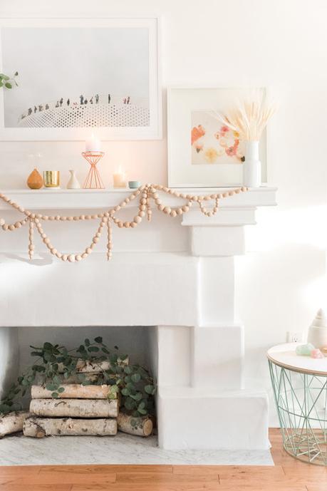 Guirnalda de bolas de madera