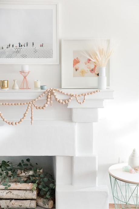 Guirnalda de bolas de madera