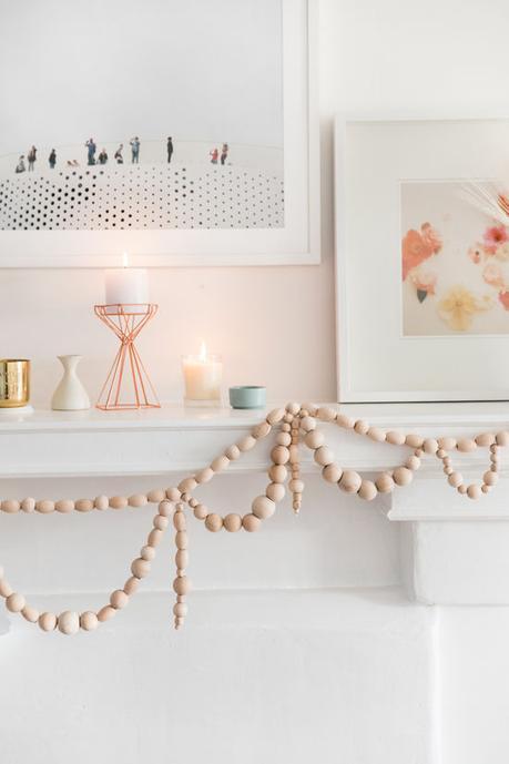 Guirnalda de bolas de madera