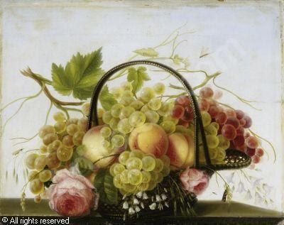 Pintores que pintan flores y frutas