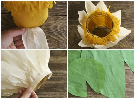 DIY faroles en forma de flor