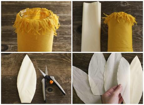 DIY faroles en forma de flor