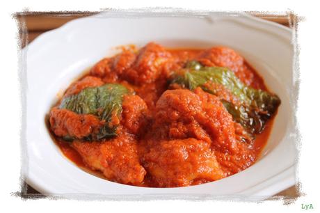 Pollo con tomate... la receta para salir de vacaciones. Para el concurso 4º cumpleaños Cocinando con las Chachas.