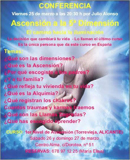 CONFERENCIA: Ascensión a la 5a Dimensión