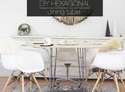 DIY: gusta convencional hazte mesa hexagonal comedor